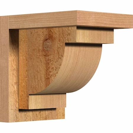 Ekena Millwork Alpine Rough Sawn Corbel w/Backplate, Western Red Cedar, 6"W x 8"D x 8"H COR06X08X08ALP01RWR